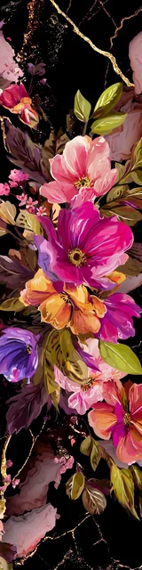 Free flower bookmark featuring a classy bunch of flowers